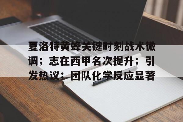九游体育官网-关于夏洛特黄蜂关键时刻战术微调；志在西甲名次提升；引发热议；团队化学反应显著的信息